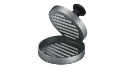 Hamburgerpresse BBQ aus schwarzem Aluminium