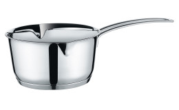 Stielkasserolle Cook mit einem Durchmesser von 18 cm in Edelstahl silber
