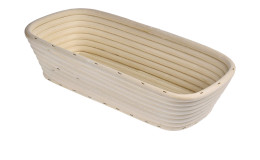 Gärkörbchen 28x13 cm in beige aus Rattan