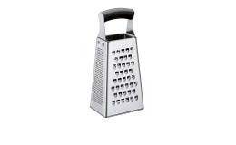 Vierkantenreibe Master Grip aus Edelstahl silber
