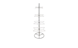 Stern 150 cm  aus Eisen in schwarz.