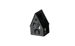 Laterne Dover 13 cm in schwarz aus Eisen