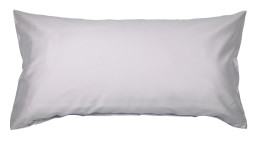 Mako-Satin Kissenbezug Colors, in der Größe 40 x 80 cm und in der Farbausführung silber