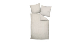Flanell -Bettwäsche 155 x 220 cm Beige 