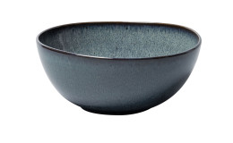 Schale Lave 25 cm in grau