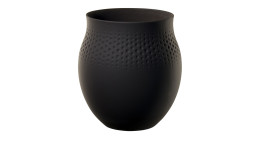 Vase Manufacture Collier Perle 16,5 cm in schwarz