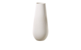 Vase Manufacture Collier 26 cm in weiß