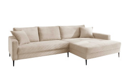 Wohnlandschaft Sunny in Beige, inklusive 3 Rückenkissen und 2 Zierkissen