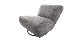 Dreh-Wipp-Sessel Calvi in der Farbe silber