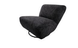 Dreh-Wipp-Sessel Calvi in der Farbe schwarz