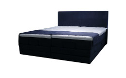 Basis Boxspringbett mit Motor vito Azuro in der Farbausführung blau