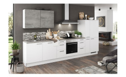 artego Küche Feel Face Alpinweiss Silver
