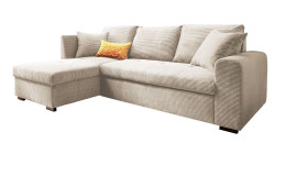 Wohnlandschaft Leon mit Ottomane links in cream