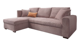 Wohnlandschaft Leon mit Ottomane links in flamingo