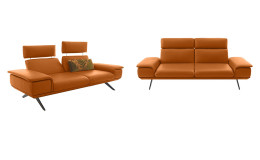 Großes und mittelgroßes Koinor Sofa Elements in der Farbe Gold