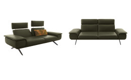 Großes und mittelgroßes Koinor Sofa Elements in der Farbe Grün