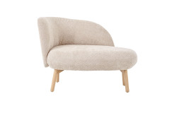 Lonchair Thalia, in der Farbausführung beige, Frontansicht