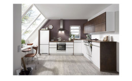 nobilia Küche Laser Color Concept Alpinweiss Ferro Bronze Nachbildung