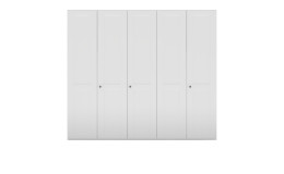 Basis-Drehtürenschrank Miami in weiß aus Holzwerkstoff.