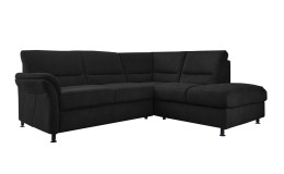 Ecksofa plano|FORM Dale in der Farbausführung Schwarz