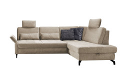Komfort-Ecksofa Westminster, in der Farbausführung Taupe