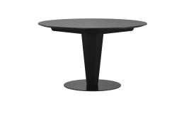 Esstisch Stressless Bordeaux 125 cm rund in schwarz.