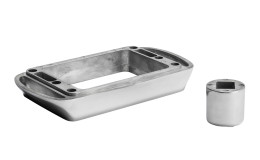 Erhöhungs-Set Stressless Elevator für Sesel und Hocker mit Signature oder Cross-Gestell in Alu.