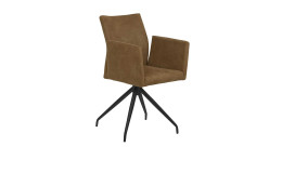 Armlehnstuhl MONDO Amico mit drehbarem Sitz in der Farbe Hellbraun