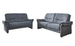 Sitzgruppe (2,5-Sitzer und ein 3-Sitzer) MONO Recita in der Ausführung denim.