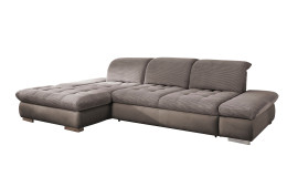 Komfort - Ecksofa vito Fulla, in der Farbausführung Taupe