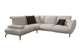 Komfort-Ecksofa vito Bevy, in der Farbausführung Natur