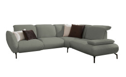 Basis-Ecksofa vito Bevy, in der Farbausführung  Stone