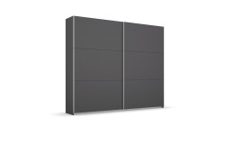 Schwebetürenschrank self Lelia in Grau-Metallic
