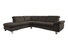 Komfort-Ecksofa vito Tonga, in der Farbausführung Elephant