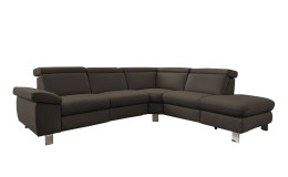 Basis-Ecksofa vito Tonga, in der Farbausführung Elephant