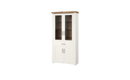 Vitrine set one York in Pinie-Aurelio-Nachbildung