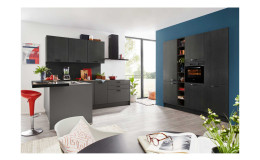 nolte Begros, Soft Lack / Manhattan, Quarzgrau / Eiche Nero
