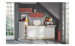 Express Küche, Win, Crema / Karminrot