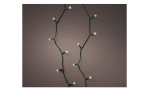 LED-Lichterkette 5 m mit grünem Kabel vor grauem Hintergrund.
