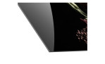 Glasbild Baroque Flowers 50 x 125 cm, Blumen, Detailbild von einer Ecke des Bildes