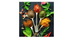 Glasbild Vintage Herbage 30 x 30 cm. Glasbild mit dem Thema - Blumen.
