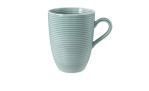 Henkelbecher Beat 350 ml aus Porzellan in Arktisblau.