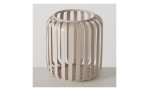 Windlicht Viki 12 cm in beige aus Eisen