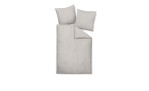 Mako-Satin Bettwäsche Modernclassic in der Größe 155 x 200 cm und in der Farbausführung beige, braun, gestfreift