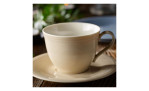 Kaffeeuntertasse Color Loop 15,5 cm in beige, Ansicht im Milieu