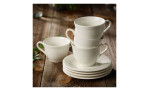 Kaffeetasse Color Loop 250 ml in weiß, Abbildung mit mehreren Tassen