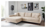 Milieubild Wohnlandschaft Sunny in Creme Ottomane links