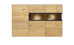 Komfort - Highboard Kulma, in der Farbe  astige Edelkastanie, Frontansicht