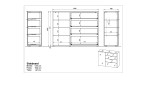 Sideboard Owingen, Skizze mit Maßen