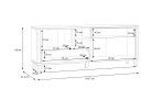Lowboard Waldeck Skizze mit Maßen
